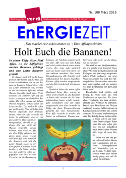 EnERGIEZEIT 108 März 2016 - ver.di | Bezirk Stuttgart