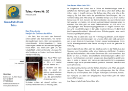 Tuina-News Nr. 20 - praxis
