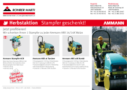 Herbstaktion Stampfer geschenkt! - Rohrer