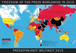 So ist es weltweit um die Pressefreiheit bestellt
