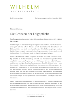 Grenzen der Folgepflicht