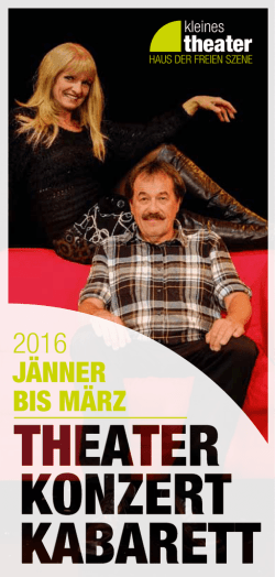 bühnenzeitung jan – märz 2016