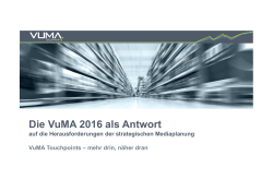 2_Die VuMA 2016 als Antwort