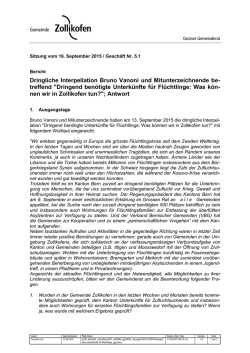 Dringend ben&ouml;tigte Unterk&uuml;nfte f&uuml;r Fl&uuml;chtlinge