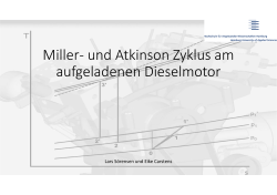 Miller‐ und Atkinson Zyklus am aufgeladenen Dieselmotor
