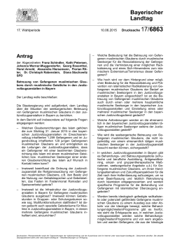Drucksache 17/6863 - Bayerischer Landtag