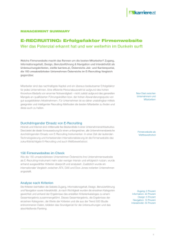 E-RECRUITING: Erfolgsfaktor Firmenwebsite Wer das