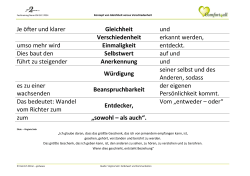 Je &ouml;fter und klarer Gleichheit und Verschiedenheit erkannt werden
