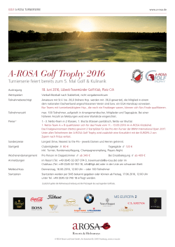 A-ROSA Golf Trophy 2016 - A