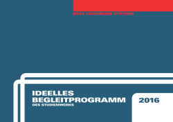 ideelles begleitprogramm 2016 - Rosa-Luxemburg