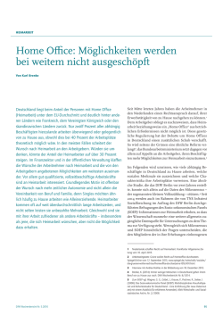 Home Office: M&ouml;glichkeiten werden bei weitem nicht ausgesch&ouml;pft