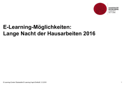 E-Learning-M&ouml;glichkeiten: Lange Nacht der