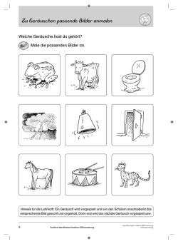 Zu Geräuschen passende Bilder anmalen