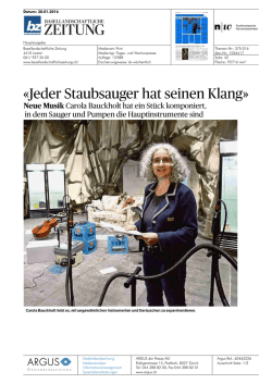 Jeder Staubsauger hat seinen Klang