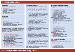 PDF Herzklappenfehler - Heilpraktikerausbildung24