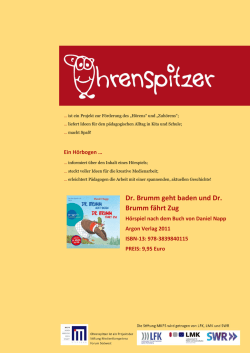 Dr. Brumm geht baden und Dr. Brumm f&auml;hrt Zug