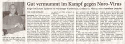 Gut vermummt im Kampf gegen Noro