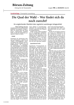 Die Qual der Wahl – Wer findet sich da noch zurecht?
