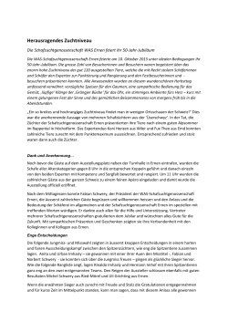 Die WAS Schafzuchtgenossenschaft Ernen feierte ihr 50