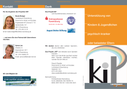 Flyer zum KiP-Projekt - im Landratsamt Ravensburg