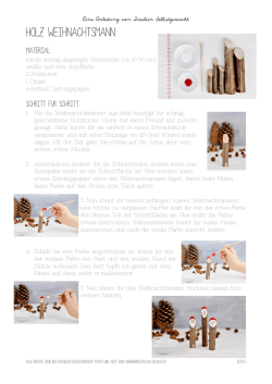 Holz Weihnachtsm&auml;nner - Fr&auml;ulein Selbstgemacht