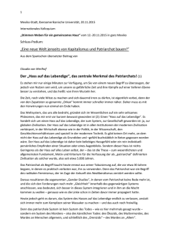 Eine neue Welt jenseits von Kapitalismus und
