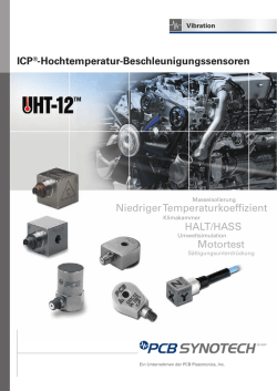 ICP&reg;-Hochtemperatur-Beschleunigungssensoren HALT/HASS