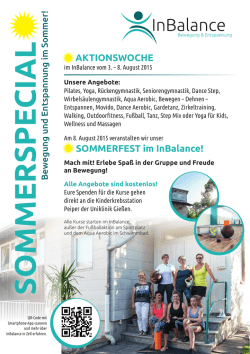 inbalance Flyer SommerSpecial2015