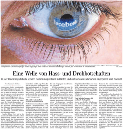 Eine Welle von Hass- und Drohbotschaften