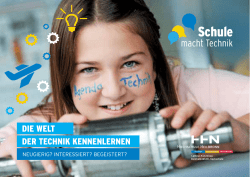 dIE wELT dER TECHNIK KENNENLERNEN
