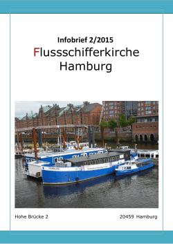 Infobrief 2/2015 - Flussschifferkirche