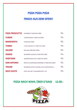 Pizza Karte