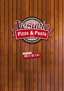 Liefer-Hotline - Vesuvio Pizza & Pasta