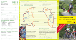 Tour de Hohenlohe 10. + 11. September 2016