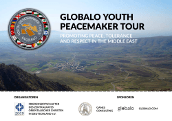 Deutsche PDF - Präsentation - Globalo Youth Peacemaker Tour