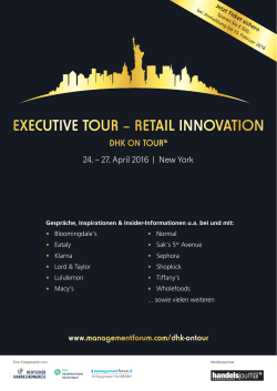 executive tour – retail innovation