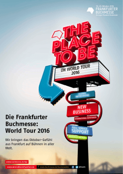 Die Frankfurter Buchmesse: World Tour 2016