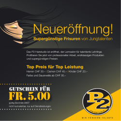 Neueröffnung! - P2Hairstudio