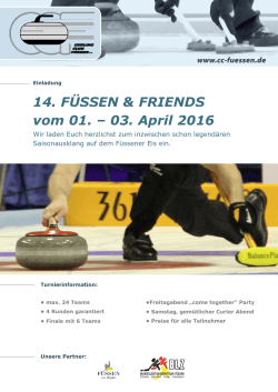 14. FÜSSEN & FRIENDS vom 01. – 03. April 2016