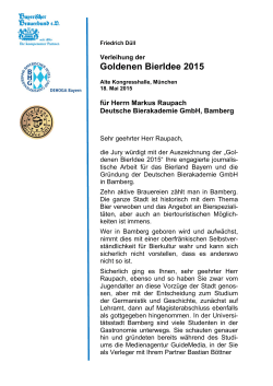 Goldenen BierIdee 2015 - Deutsche BierAkademie