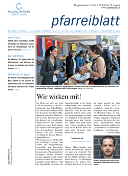 Wir wirken mit! - Katholische Kirche Stadt Luzern
