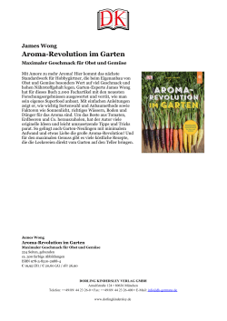 Aroma-Revolution im Garten