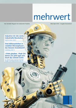 Industrie 4.0: die vierte industrielle Revolution Sind Aktienanleihen