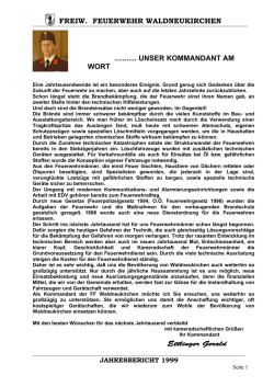 Jahresbericht 1999 - FF Waldneukirchen