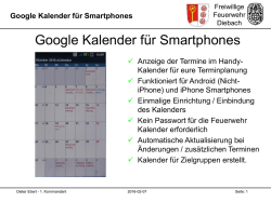 FFW Diebach - Google Kalender