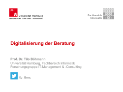 Digitalisierung der Beratung