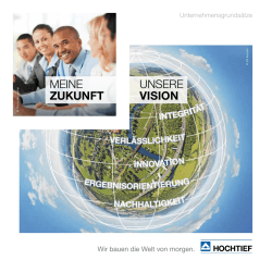 HOCHTIEF Unternehmensgrunds&auml;tze