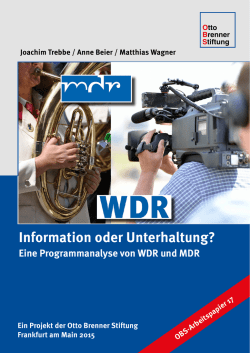 Information oder Unterhaltung?
