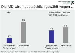 Die AfD wird hauptsächlich gewählt wegen