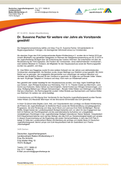 Dr. Susanne Pacher f&uuml;r weitere vier Jahre als Vorsitzende gew&auml;hlt!